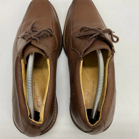 Sandro Moscoloni Oxford Bicycle Toe Brown Pebbled Leather 17007 Mens Size 11D - Picture 9 of 12